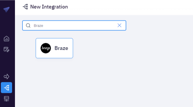 Ajout de Braze en tant qu'intégration dans MetaRouter. 